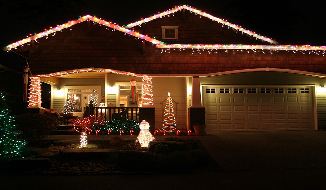 Hang Christmas Lights on a roof - Craig Gouker Roofing
